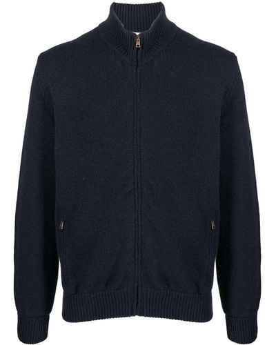 Boglioli Zip-up Cashmere Sweater - Blue
