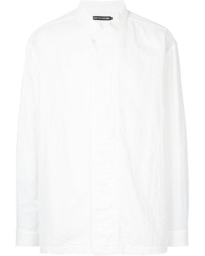 Issey Miyake Mandarin Collar Shirt - White