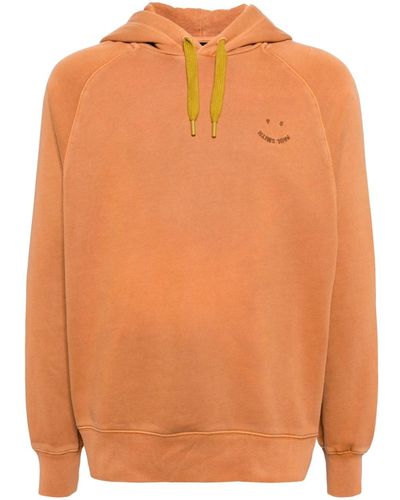 PS by Paul Smith Drawstring Cotton Hoodie - Orange