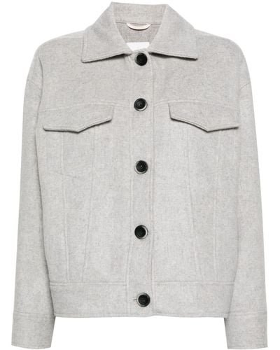Eleventy Button-fastening Jacket - Grey