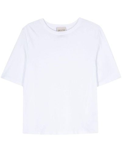 Semicouture T-Shirt mit Logo-Print - Weiß