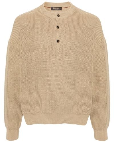 Loro Piana Umi Knitted Sweater - Natural