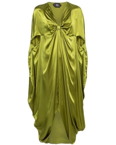 ‎Taller Marmo Azores Knotted Silk Kaftan - Green
