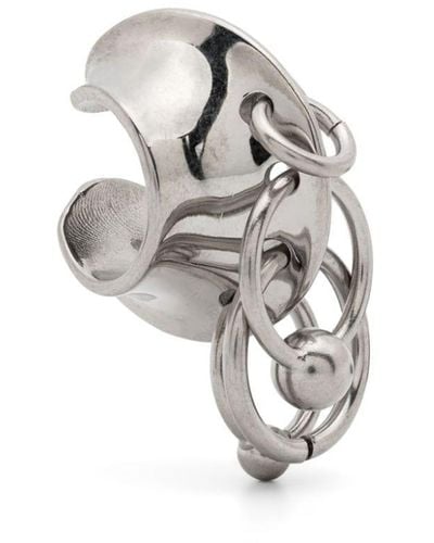 Jean Paul Gaultier Ear Cuff mit mehreren Ringen - Mettallic