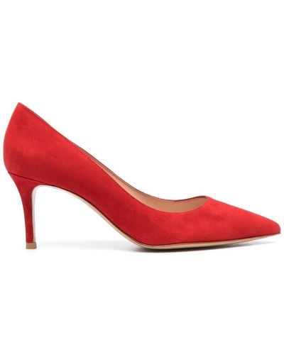 Gianvito Rossi Zapatos de tacón de 70mm - Rojo