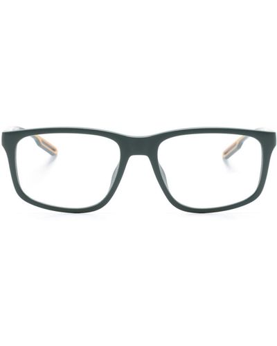 Emporio Armani Eckige Brille mit Logo-Prägung - Grün