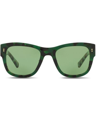 Dolce & Gabbana Domenico Square-frame Sunglasses - Green