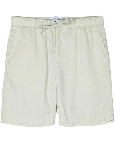 Frescobol Carioca Felipe Cotton-linen Shorts - White