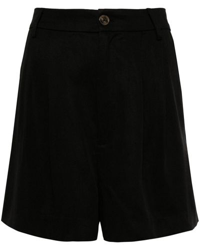 Reformation Short Lyocell à taille haute - Noir