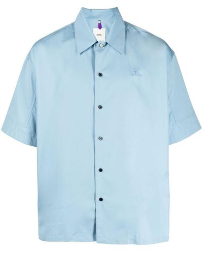 OAMC Short-sleeved Button-front Shirt - Blue