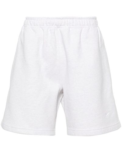 Nike Solo Swoosh-embroidered track shorts - Weiß