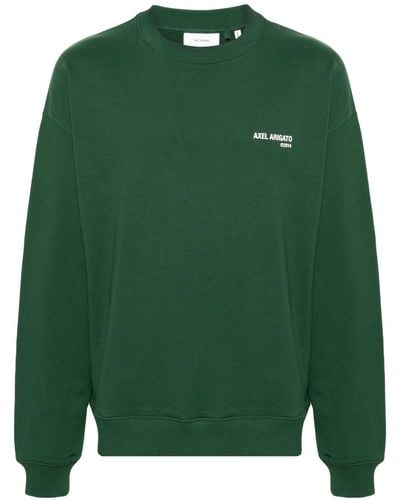 Axel Arigato Logo-print Cotton Sweatshirt - Green