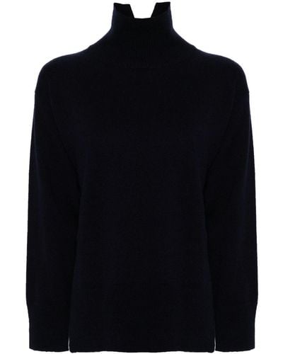Seventy Roll-neck Fine-knit Sweater - Black