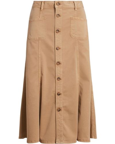 Polo Ralph Lauren ボタン スカート - ナチュラル