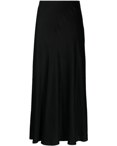 L'Agence High-waisted Midi Skirt - Black