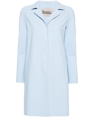 Herno Single-breasted Coat - Blue