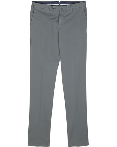 PT Torino Gabardine-weave Trousers - Grey