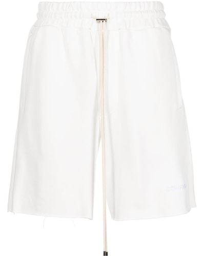 DOMREBEL Shorts mit Logo-Stickerei - Weiß