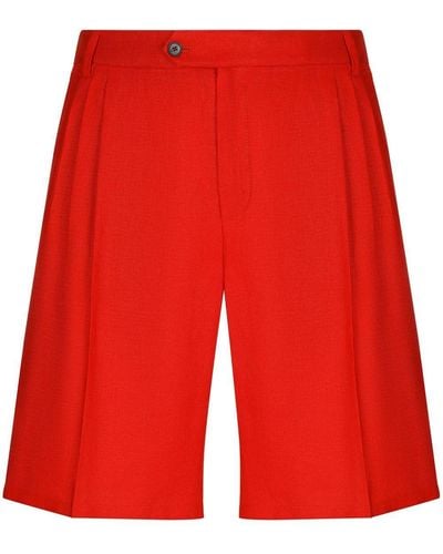 Dolce & Gabbana Bermudas de vestir - Rojo