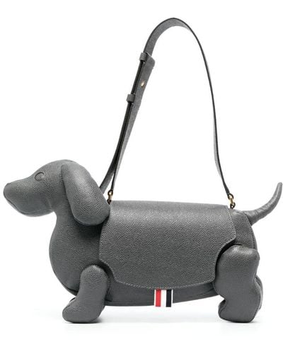 Thom Browne Grand sac Hector à design chien - Gris
