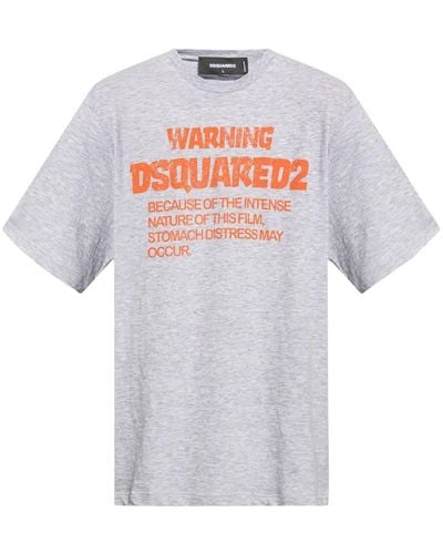 DSquared² Slogan-print Cotton T-shirt - White