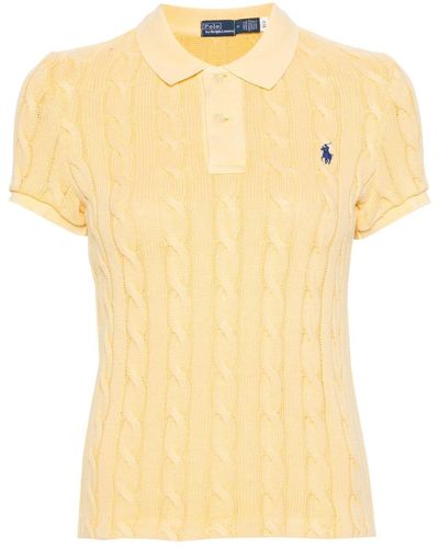 Polo Ralph Lauren Polo Pony ニットポロシャツ - イエロー