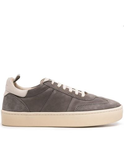 Officine Creative Kombined Leather Trainers - Brown