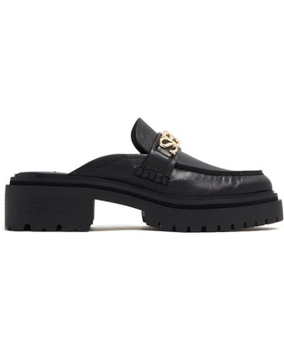 Senso Mules Matteo en cuir - Noir