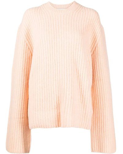 Nanushka Extra-long-sleeve Knitted Sweater - Pink