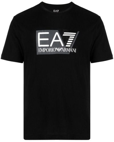 EA7 T-shirt con stampa - Nero