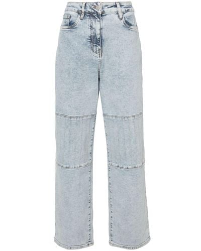 Remain Gerade Jeans mit hohem Bund - Blau