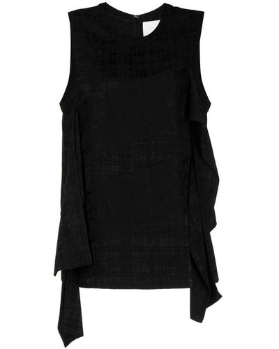 3.1 Phillip Lim Panelled-design Sleeveless Top - Black