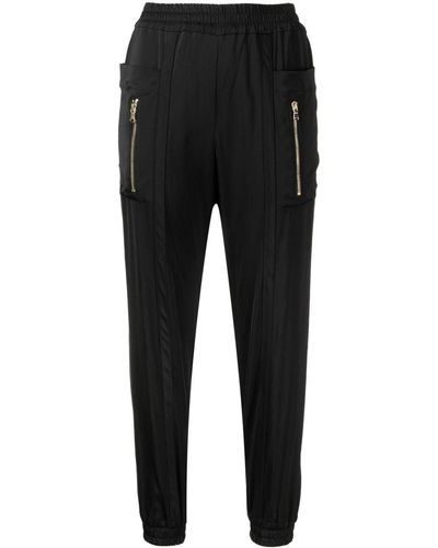 Manning Cartell Elasticated Satin Trousers - Black