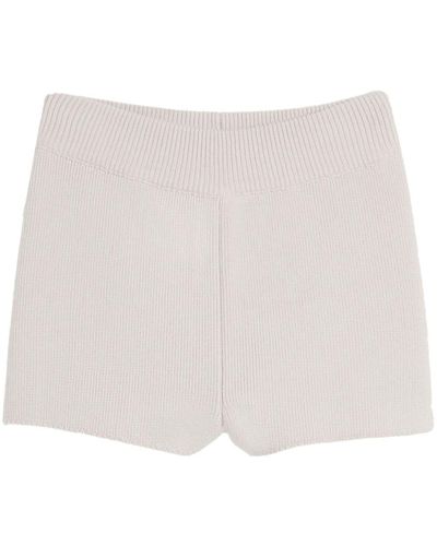 Ami Paris Ami de Coeur Mini Shorts - Weiß