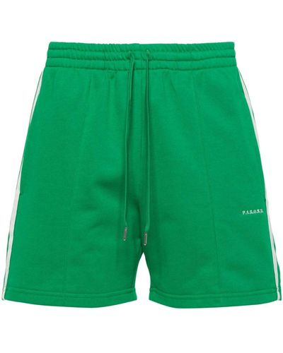 P.A.R.O.S.H. Striped jersey shorts - Verde