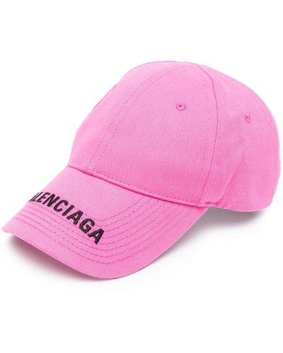 Balenciaga Bestickte Baseballkappe - Pink