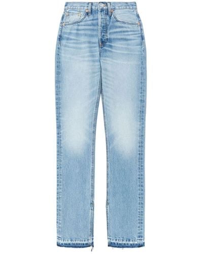 RE/DONE High-rise Light Wash Jeans - Blue