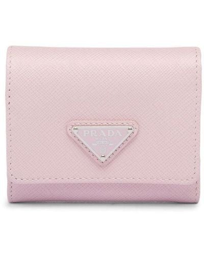 Vintage Pink Prada Key Holder Wallet