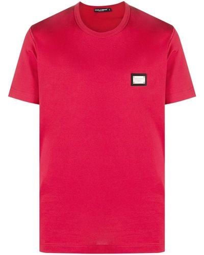 Dolce & Gabbana T-shirt Met Ronde Hals - Roze