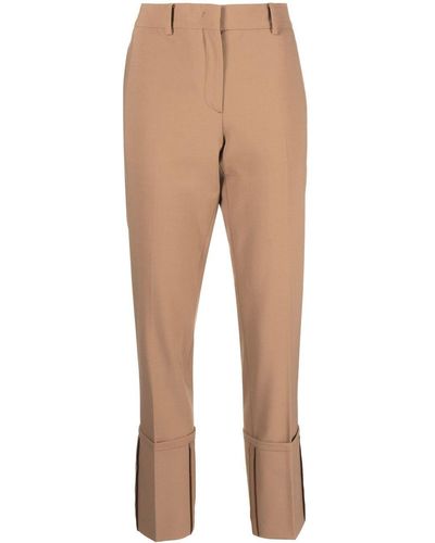 N°21 Pantalon Met Omgeslagen Pijpen - Naturel