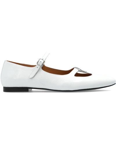 A.P.C. Katie Leather Ballerina Shoes - White