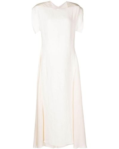 Litkovskaya Linen/flax Midi Dress - White