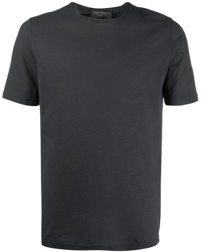 Dell'Oglio T-Shirt mit rundem Ausschnitt - Grau