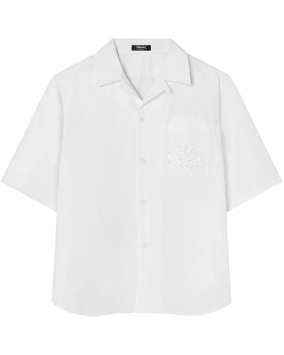 Versace Barocco Sea Hemd aus Seide - Weiß