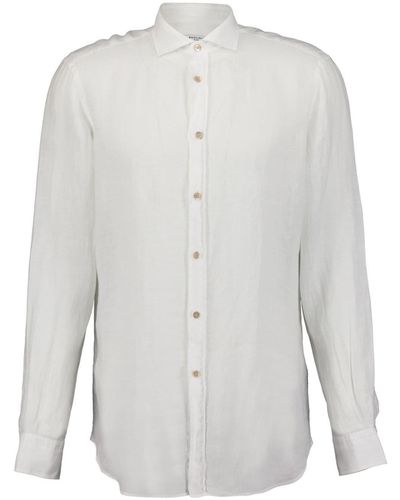 Boglioli Long-sleeve Linen Shirt - White