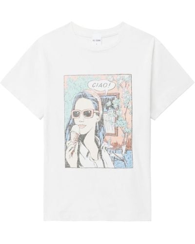 RE/DONE Ciao Cotton T-shirt - White