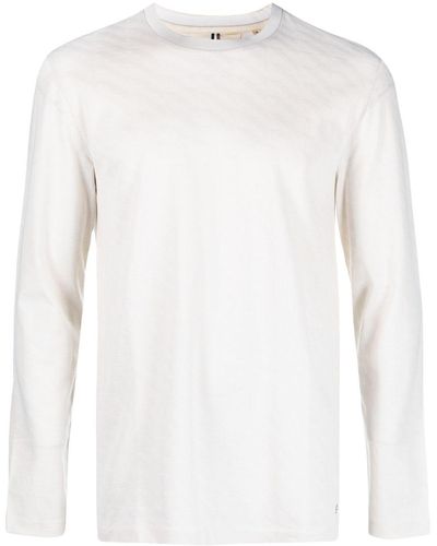 BOSS Camiseta de manga larga - Blanco