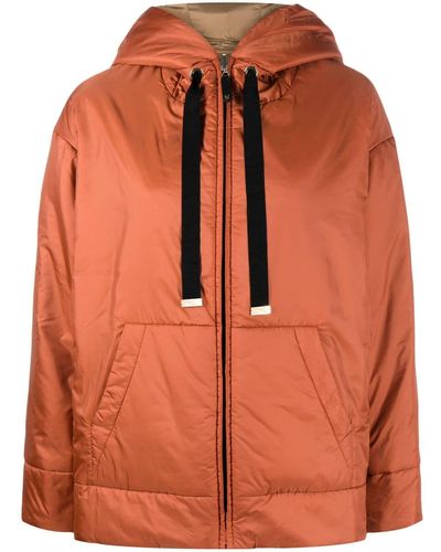 Max Mara Dali Reversible Hooded Jacket - Orange