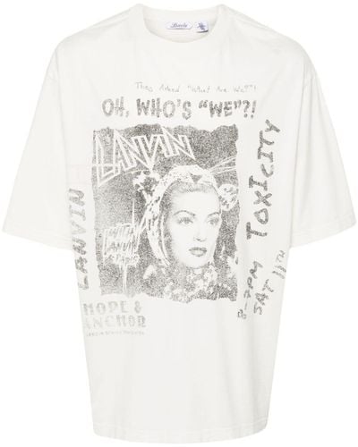 Lanvin X Future T-Shirt mit grafischem Print - Weiß
