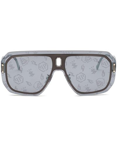 Philipp Plein Adventure Oversize-frame Sunglasses - Gray